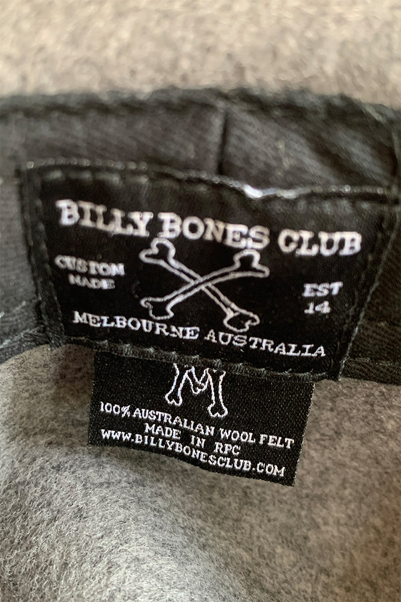 Billy Bones Club Grey Fedora Hat