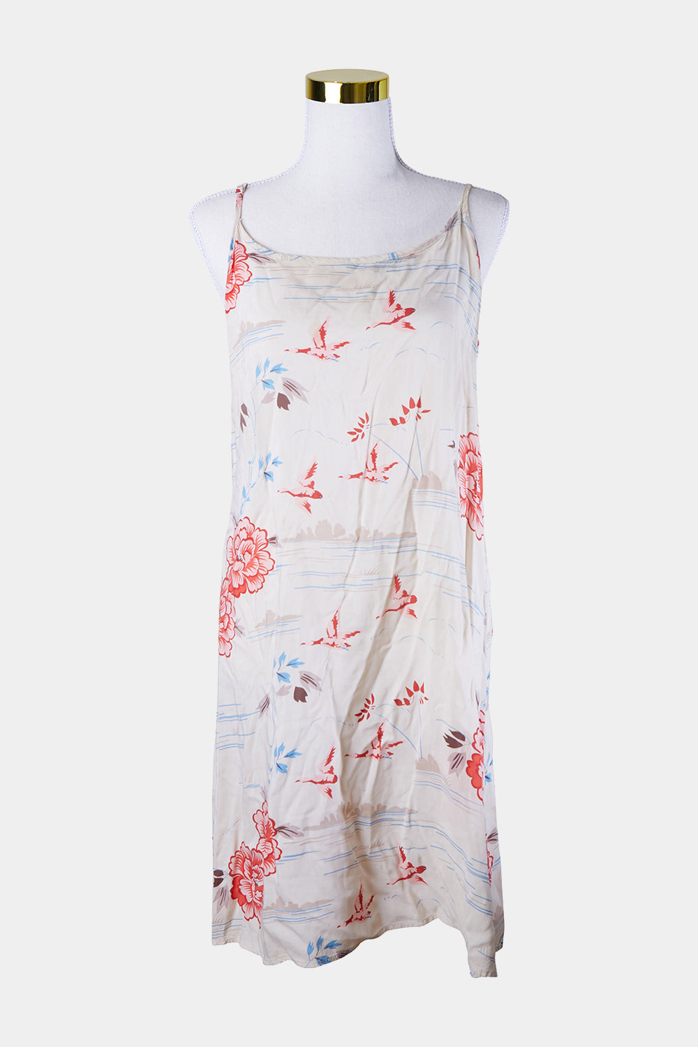 FLANNEL Cream Print Summer Dress