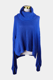 Viktoria And Woods Blue Rollneck Knit