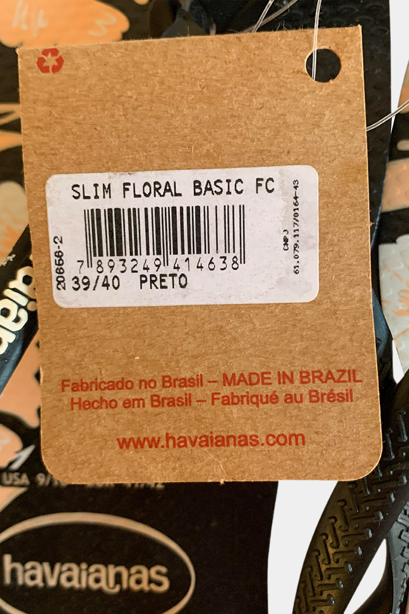 HAVAIANAS Black Flip Flops