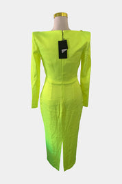 Alex Perry Neon Yellow Dress