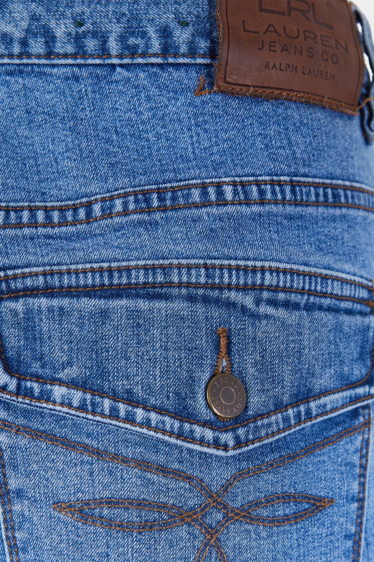 Ralph Lauren Blue Pocket Detail Bootcut Jeans