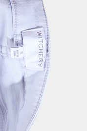 WITCHERY Light Grey Zip Detail Skinny Jeans