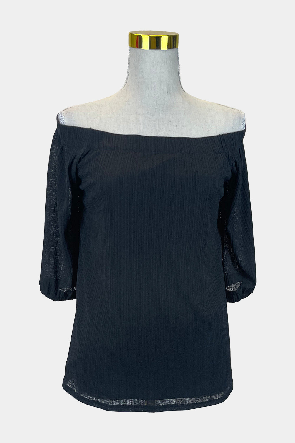 WITCHERY Black Off Shoulder Top