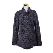 Pas De Calais Grey and Black Double Breasted Coat