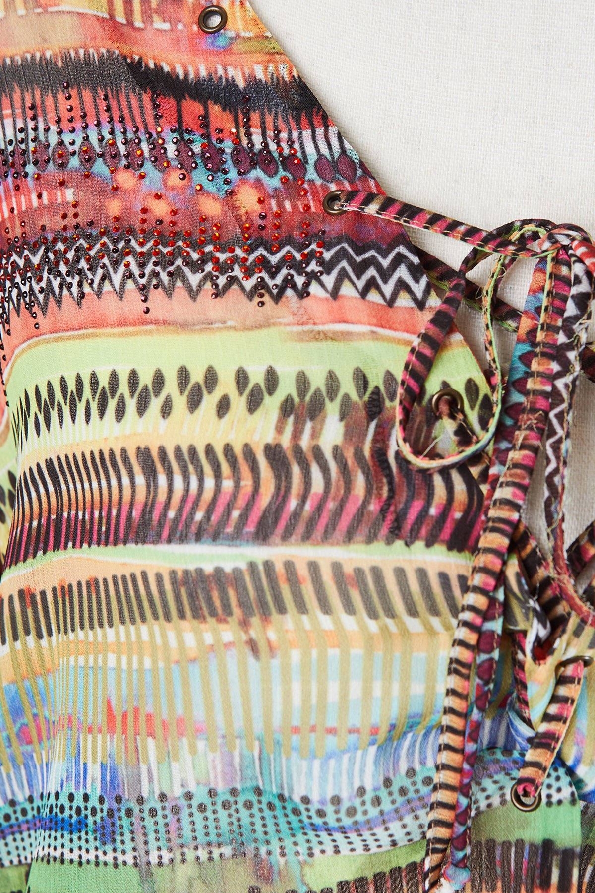 NSC Multi Sheer Tie Up Detail Tunic