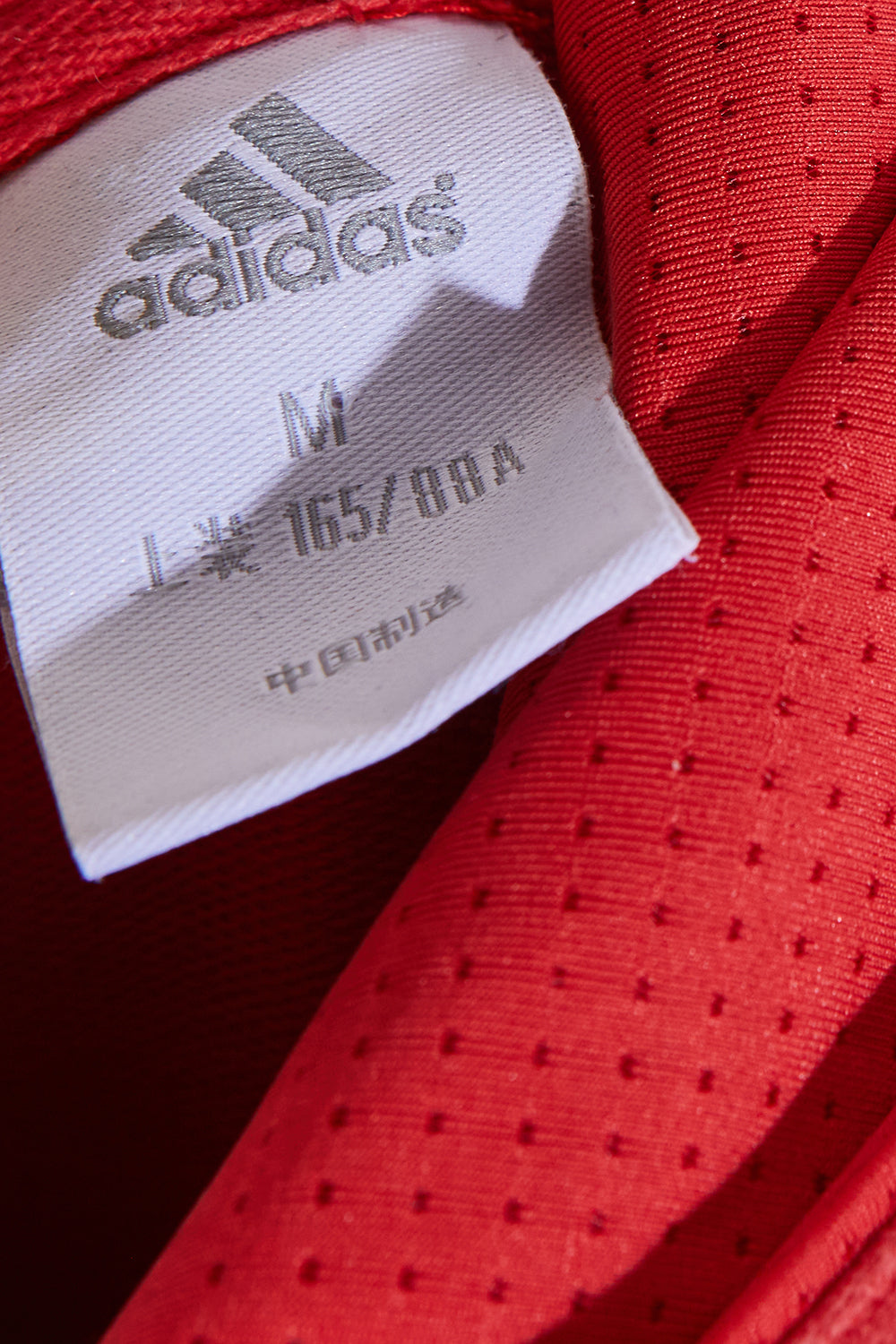 ADIDAS Red Sparkle Detail Hooded Sweater