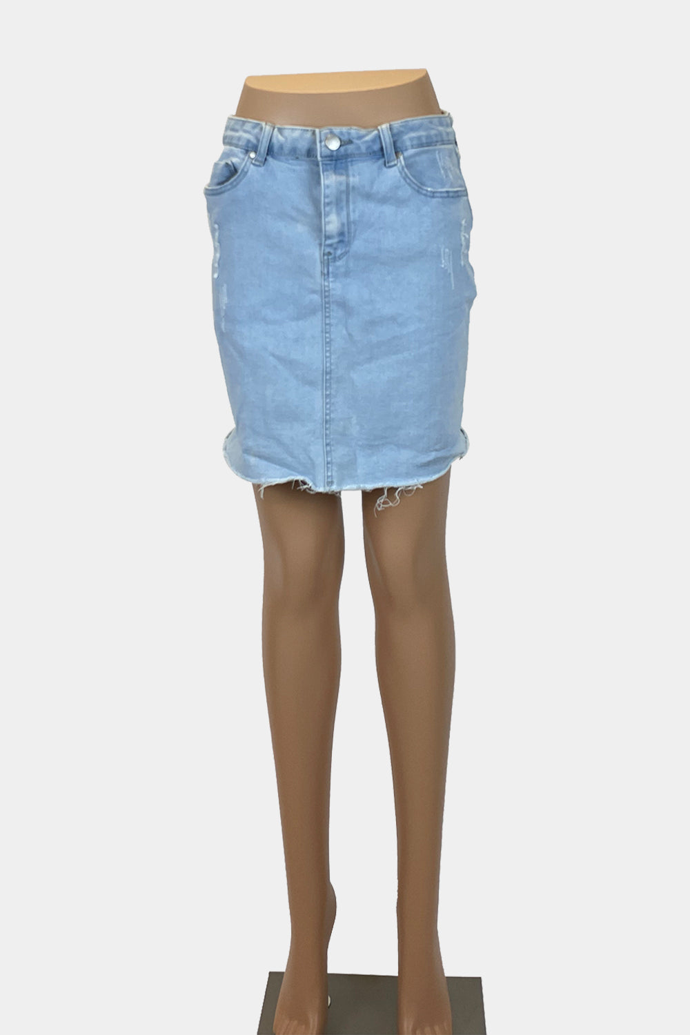 ALLY Denim Midi Skirt