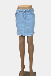 ALLY Denim Midi Skirt