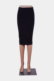 KOOKAI Black Stretch Pencil Skirt