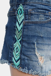 Assorted Brands Blue Panel Detail Shorts