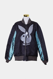Playboy By Huf Black Reversable Bomber Jacket