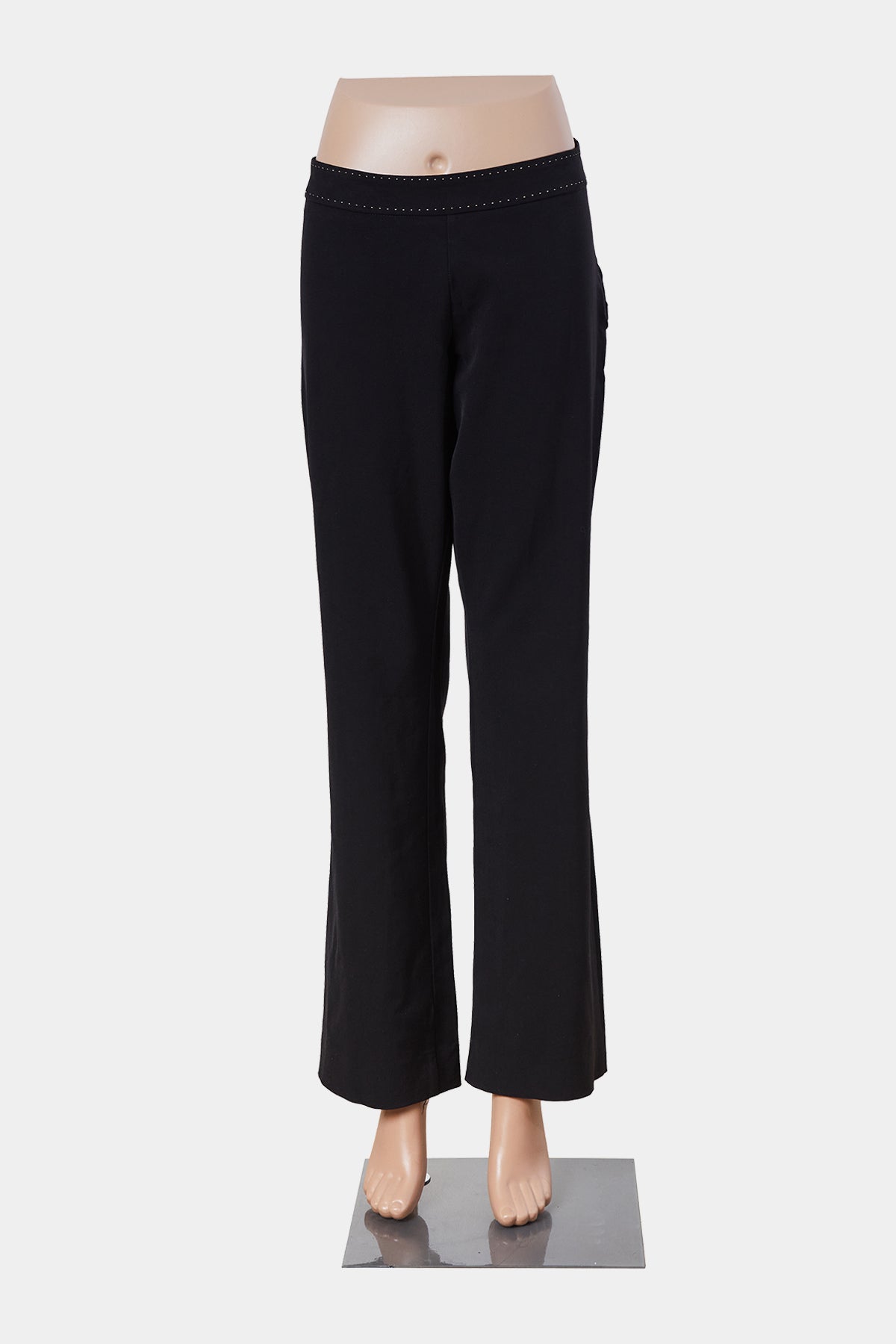 OTIUM Black Low Rise Black Pants