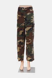 Assorted Brands Khaki Camo High Rise Cargo Pants
