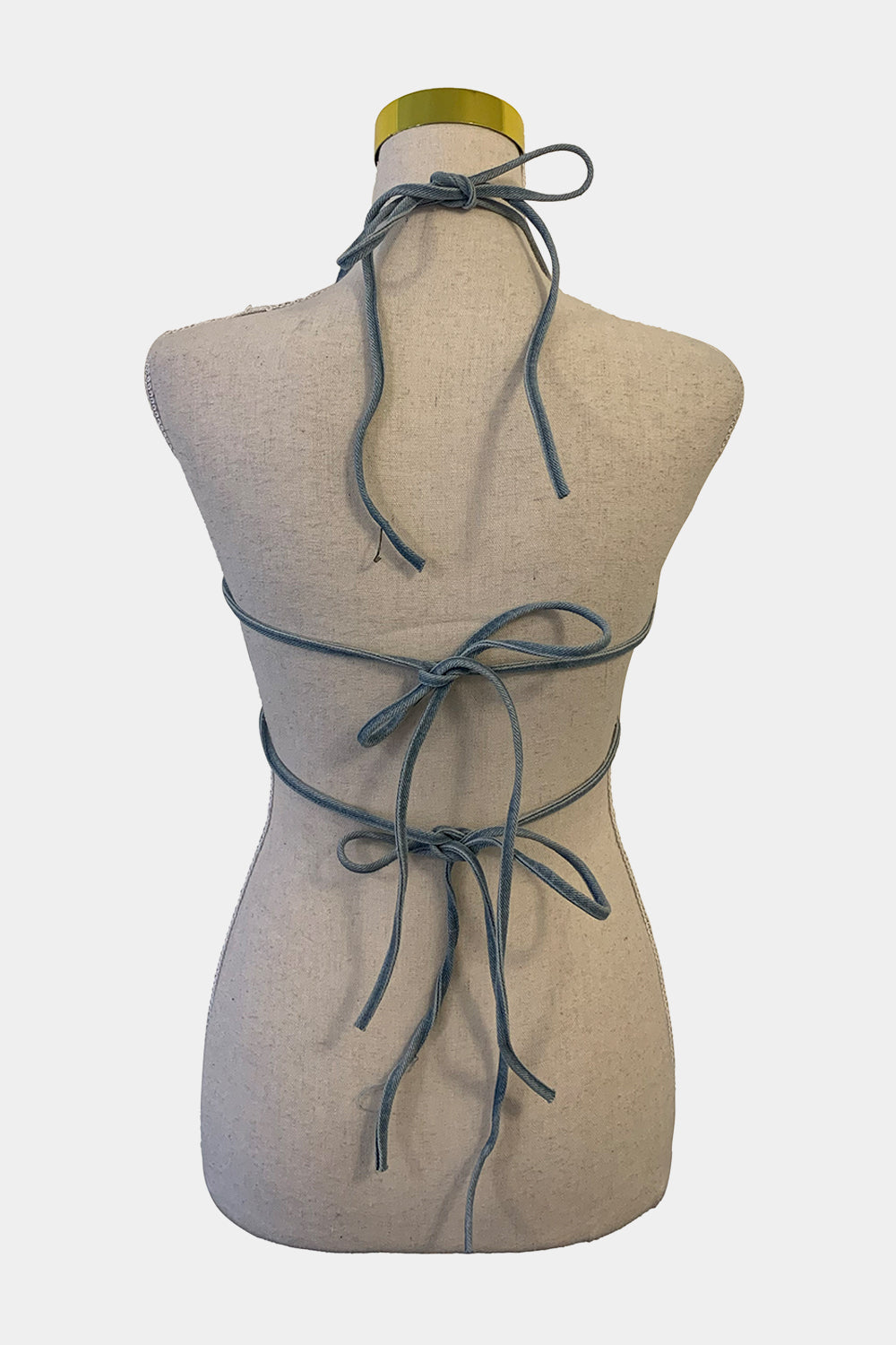 White Fox Blue Denim Top