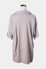 REGATTA Beige Pleat Panel Detail Top