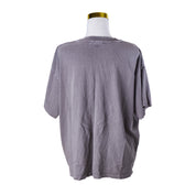 Neon Hart Grey Faded Skull and Bones Print T Shirt