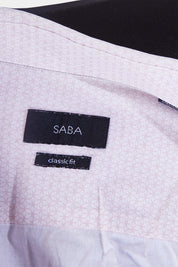 SABA Pink Pattern Button Down Shirt