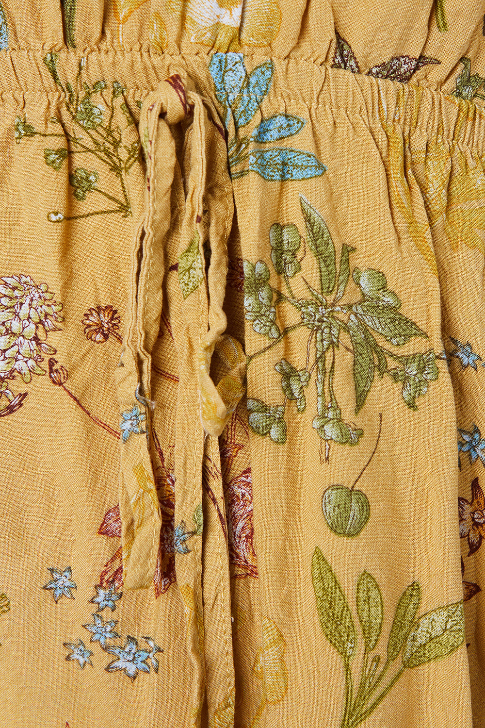 Body Flirt Yellow Drawstring Long Sleeve Dress