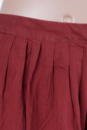 GORMAN Red Pleated Midi Skirt