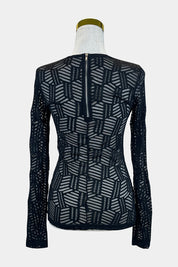 My Direction Black Sheer Top