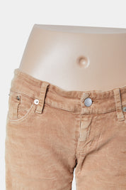 ZIMMERMANN Tan Low Rise Corduroy Trousers