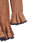 Scanlan And Theodore Brown Long Sleeve Frill Dress