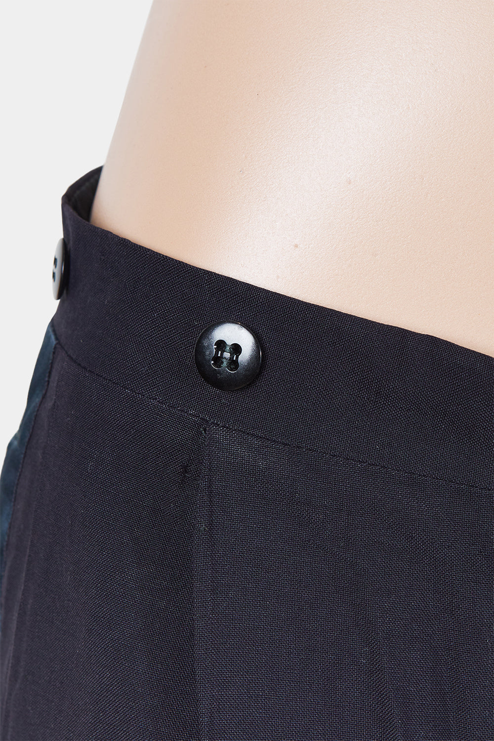 Assorted Brands Black Relaxed Button Detail Pants