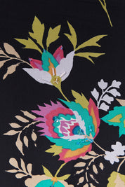 Peck And Peck Collection Black Floral Sequinned Midi Skirt