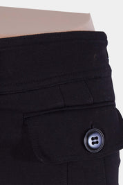 WITCHERY Black Pocket Detail Pencil Skirt