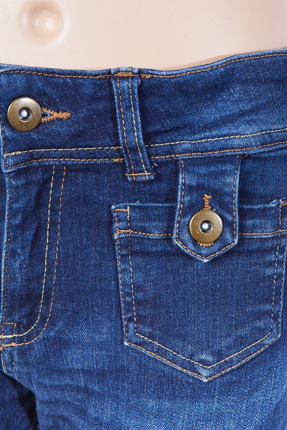 Assorted Brands Blue Low Rise Pocket Detail Jeans