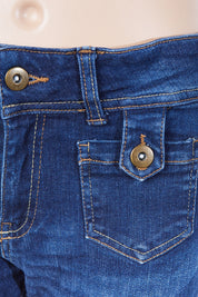 Assorted Brands Blue Low Rise Pocket Detail Jeans