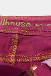 DOLLHOUSE Pink Embellished Denim Shorts