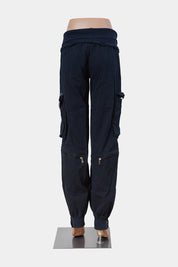 ADIDAS Navy Low Rise Cargo Pants