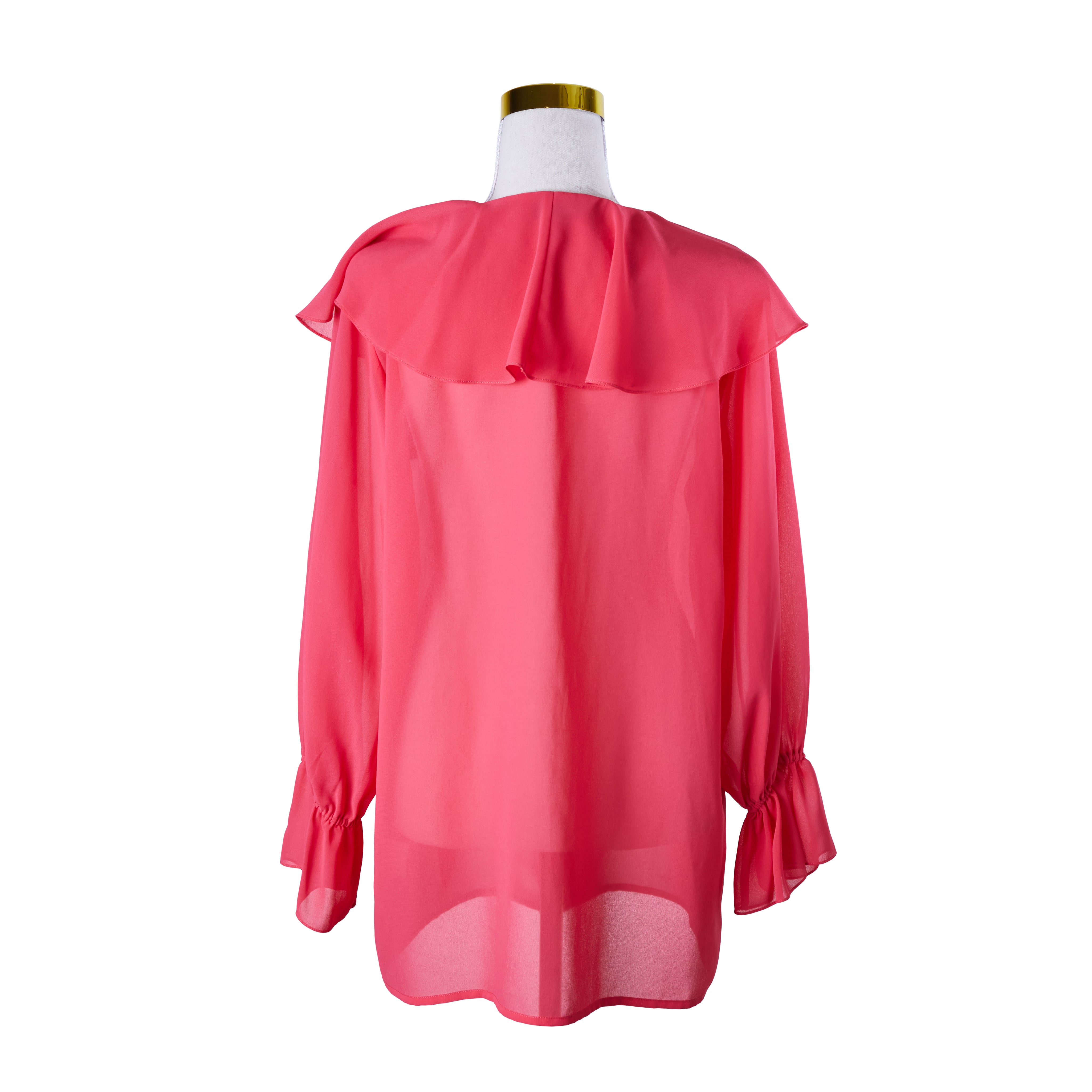 Lisa Ho Fuschia Frill Neck Blouse