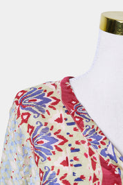 Johnny Was Pattern, Multi Button Down Silk Blouse