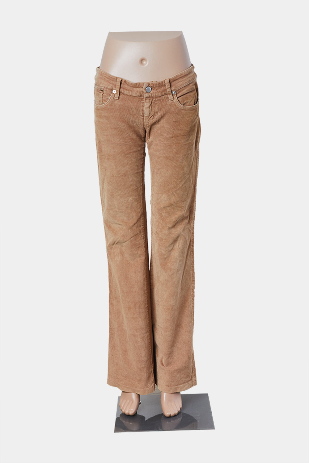 ZIMMERMANN Tan Low Rise Corduroy Trousers