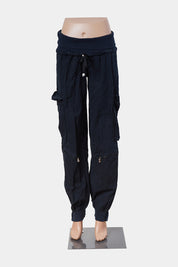 ADIDAS Navy Low Rise Cargo Pants