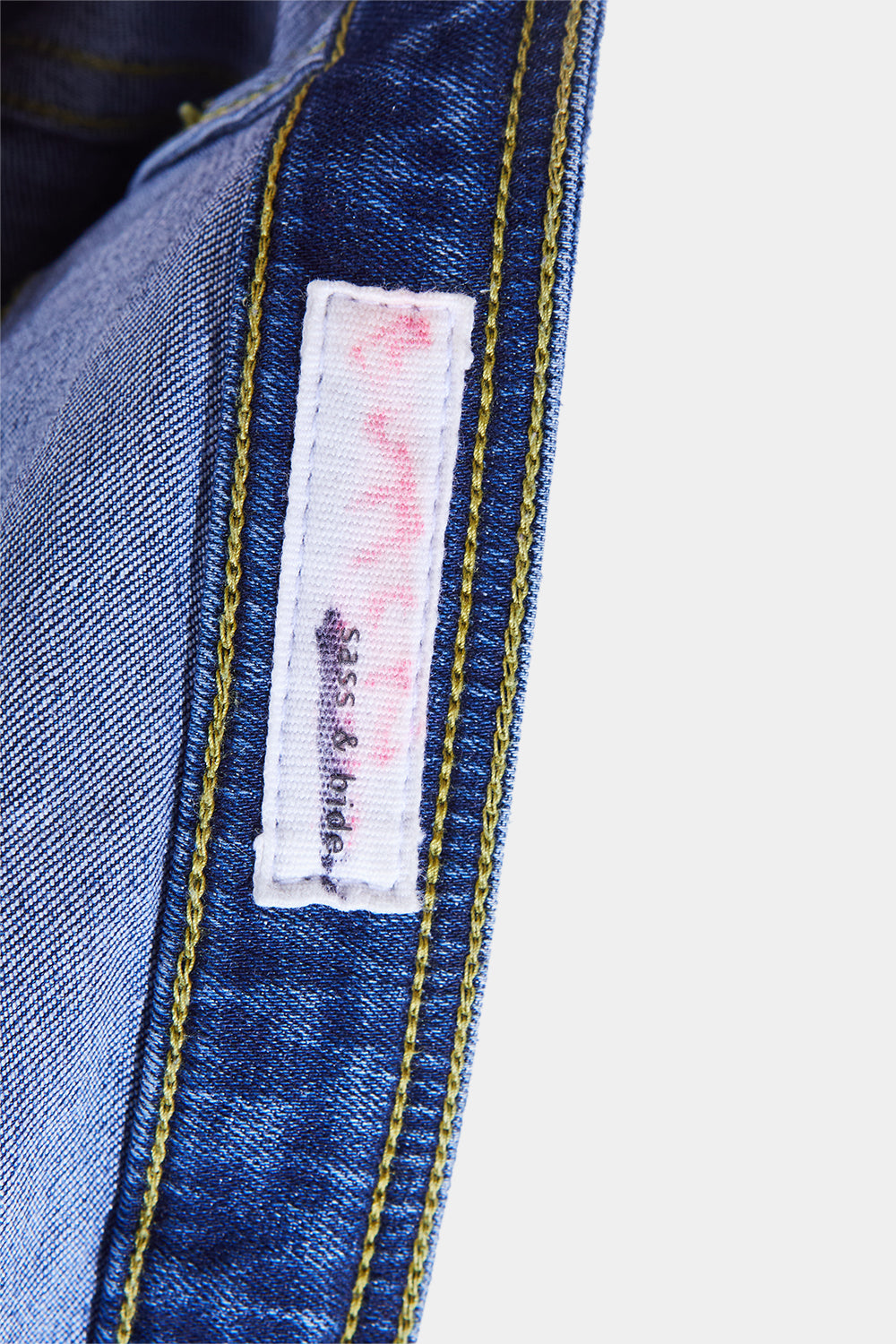 Sass And Bide Blue Low Rise Zip Detail Skinny Jeans