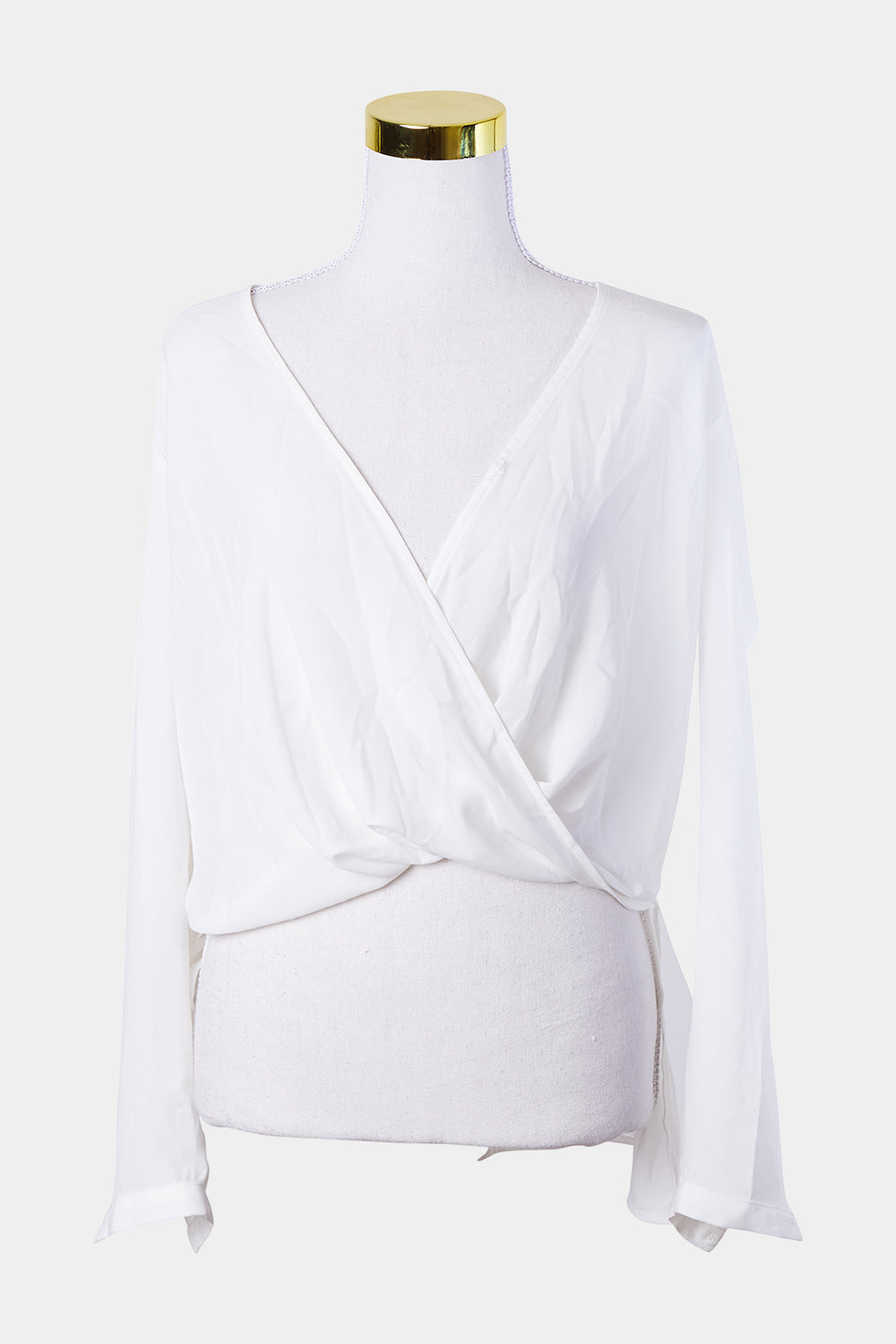 PILGRIM Whitet Sheer Hi Lo Blouse