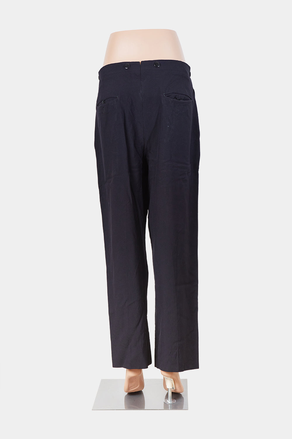 Assorted Brands Black Relaxed Button Detail Pants
