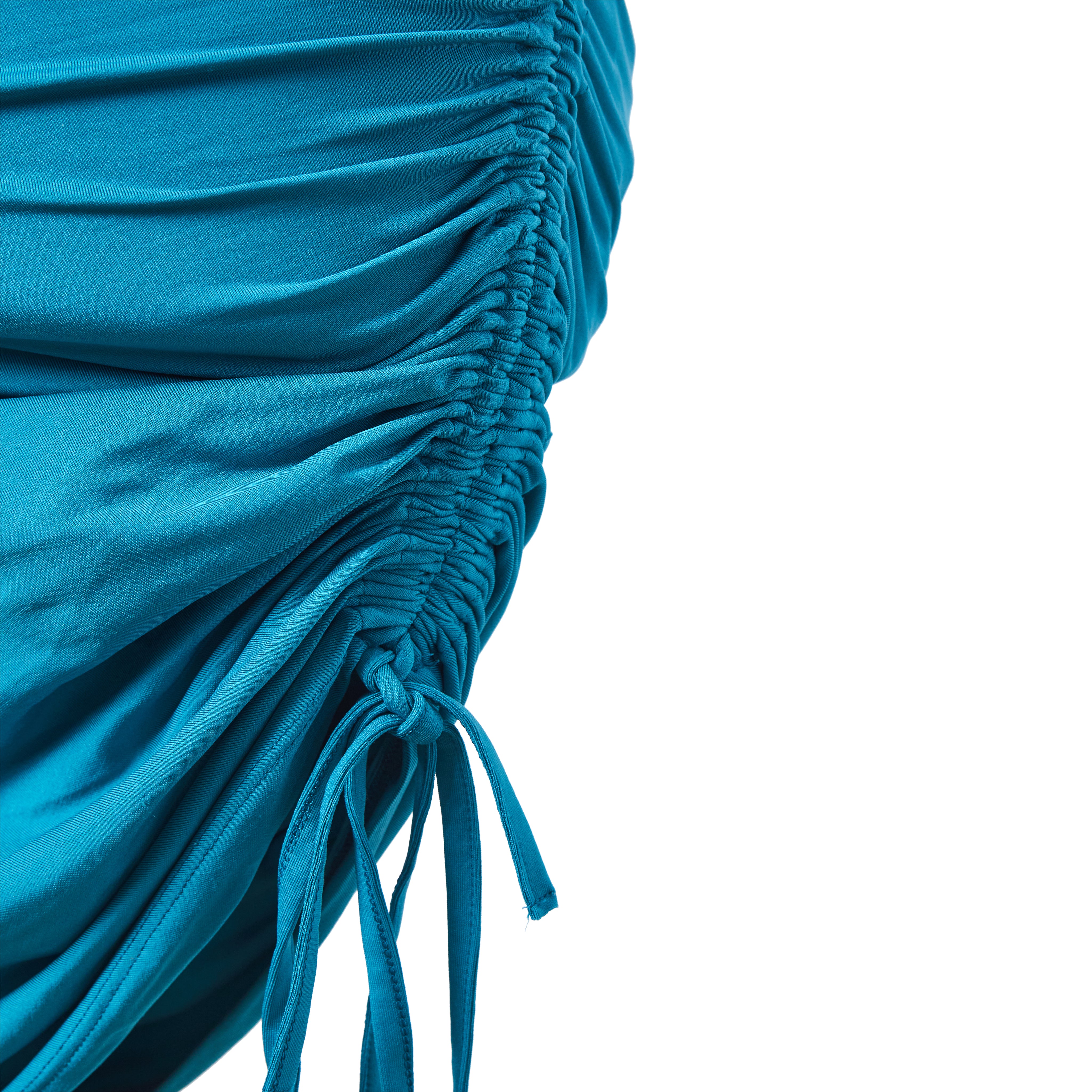 KOOKAI Aqua Ruche Detail Body Con Dress