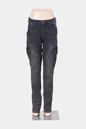 Utility Diadora Black Cargo Denim Jeans