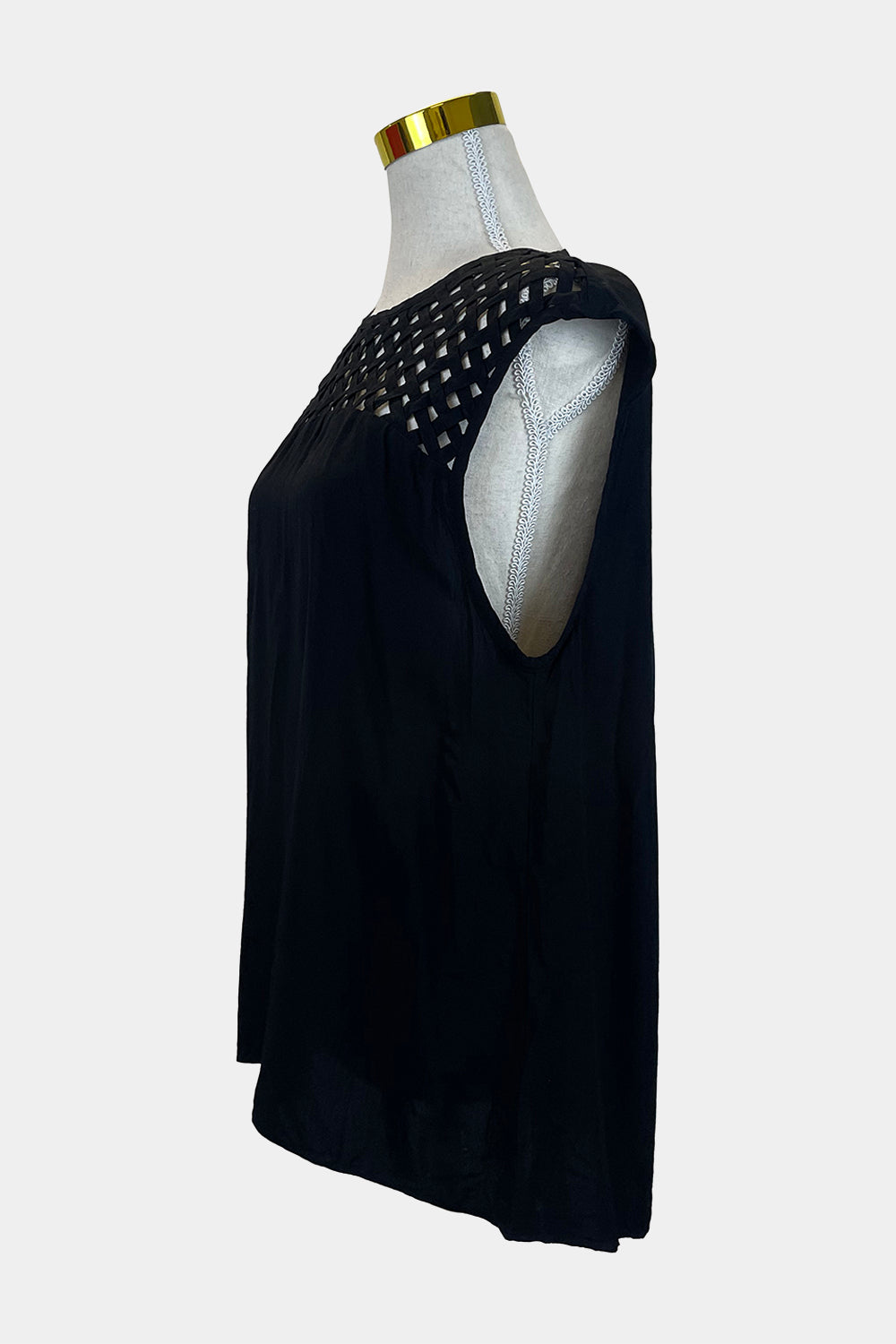 WITCHERY Black Sleeveless Blouse