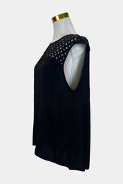 WITCHERY Black Sleeveless Blouse