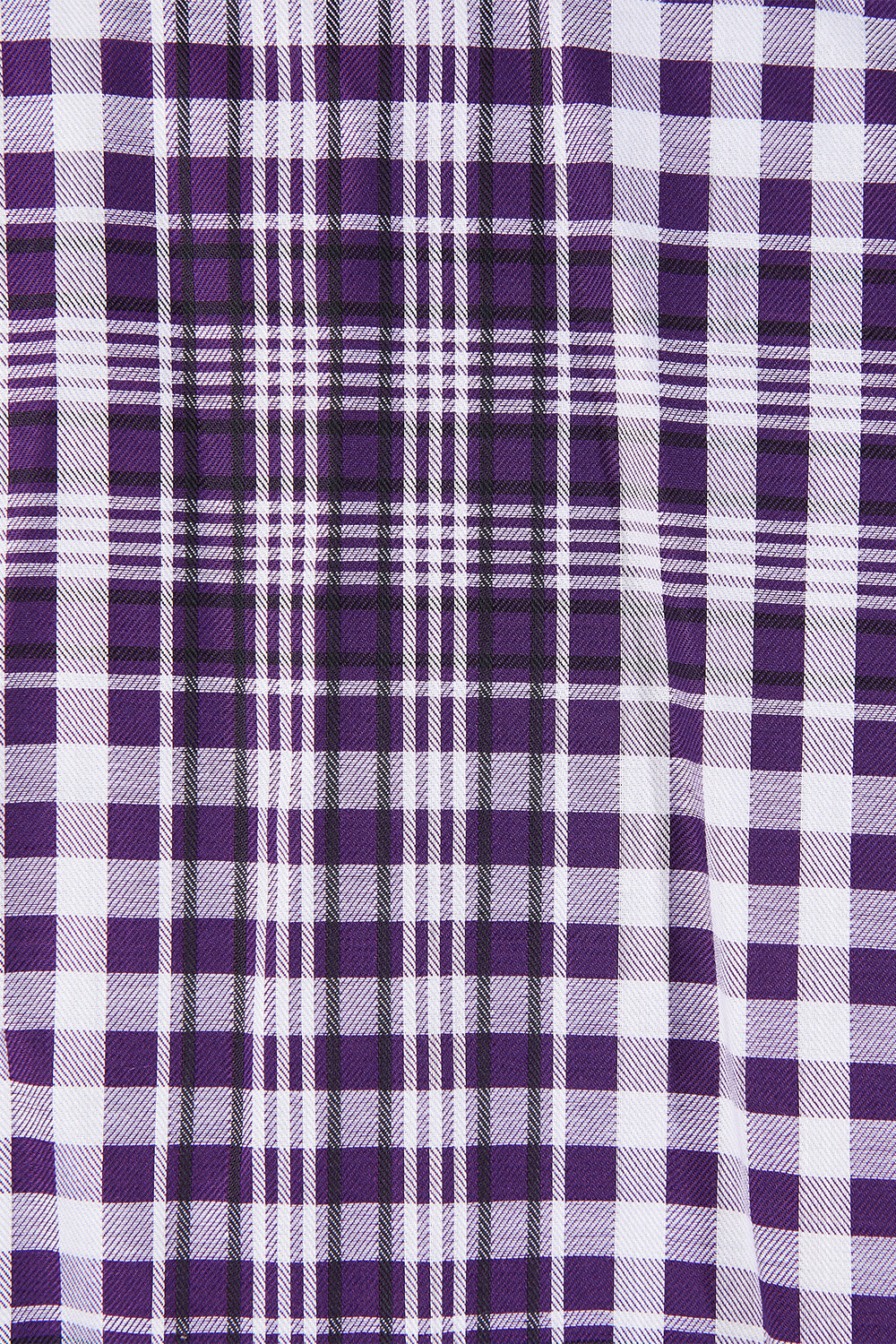 Etro Milano Dark Purple Plaid Button Down Shirt