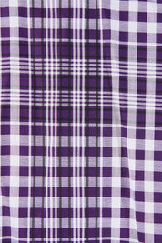 Etro Milano Dark Purple Plaid Button Down Shirt