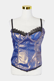 Assorted Brands Blue and Gold Bustier