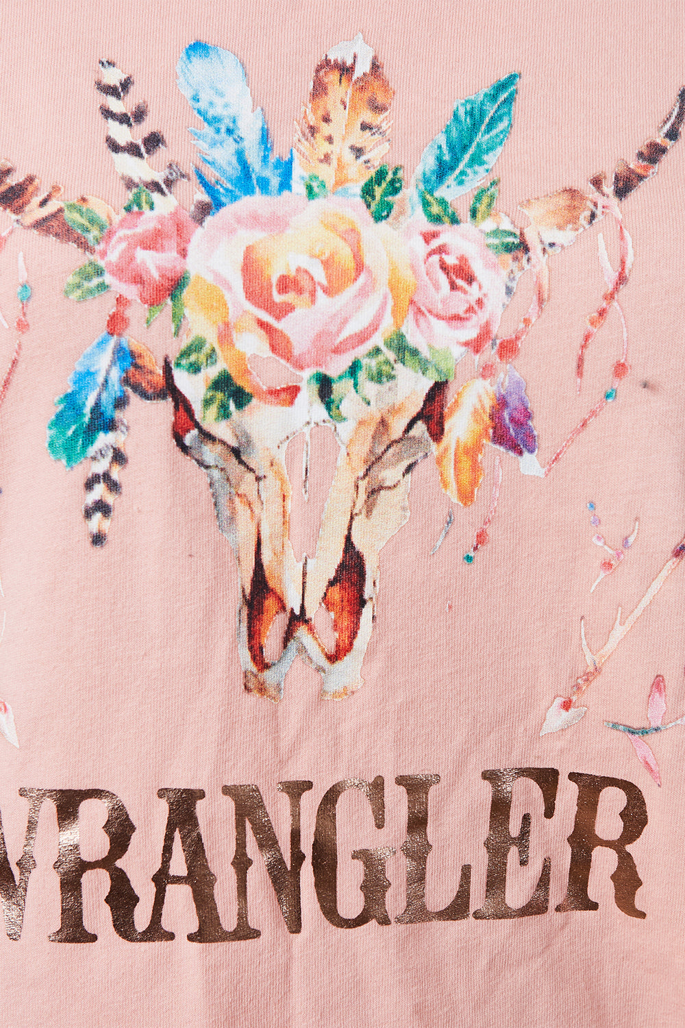 WRANGLER Orange Print T Shirt