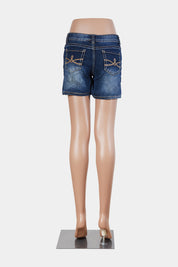 MUDD Dark Blue Low Rise Denim Shorts